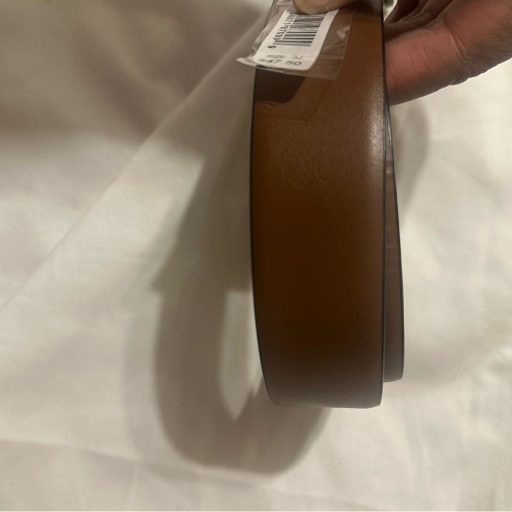 Perry Ellis Brown / Brown Faux Leather Belt - Picture 6 of 7